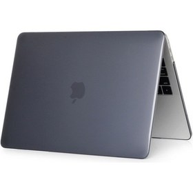 Resim Arabulalaca Macbook Pro 16" A2141 A2142 Mat Hardcase Kılıf Siyah 