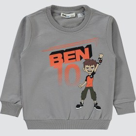 Resim Ben10 Erkek Çocuk Sweatshirt 2-5 Yaş Gri 