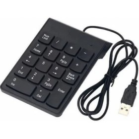 Resim Platoon Numeric Keypad-Numpad-Usb Kablolu Keypad 18 Tuş 