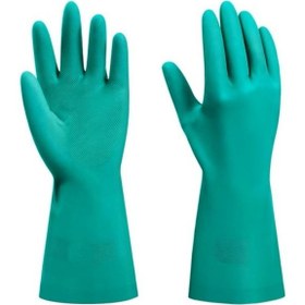 Resim Solvent Nitril Eldiven 33cm Yeşil J710 Yongjı 