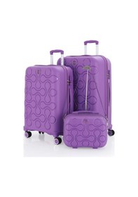 Resim Mçs Polipropilen 3lü Valiz Seti Büyük & Orta & Makyaj V376 S23sy1000051-set 00014 Mor 