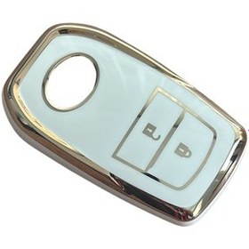 Resim Autohan Keys Toyota Chr, Hilux, Corolla, Land Cruiser, Yaris Cross, Camry, Rav4 İçin 2 Butonlu Nano Anahtar Kılıfı 
