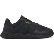Resim BOSS Erkek Rahat Taban Nefes Alabilen Üst Yüzeyli Siyah1 Sneaker 50536481-005 