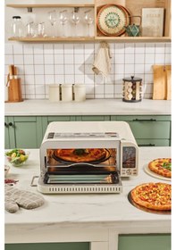 Resim Karaca Multicrust Artisan Retro Pizza Makinesi & Airfryer 