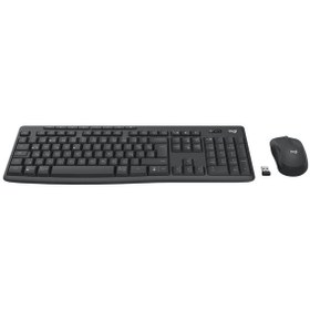 Resim Logitech 920-012074 Mk370 Q Tr Kurumsal Siyah Kablosuz Klavye Mouse Set 