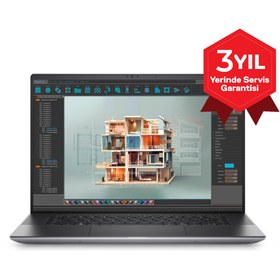 Resim Dell Precision 5690 Ultra 9 185H 32GB 512GB SSD 8GB RTX A2000 Ada 16 OLED Touch Windows 11 Pro XCTOP5690EMEA-VP-4 