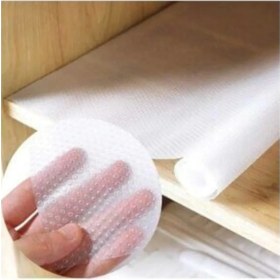 Resim Sermat Sılver Eva Shelf Liner Şeffaf Kaydırmaz Raf Dolap ve Çekmece Örtüsü 45 cm x 10 Metre -RF50 