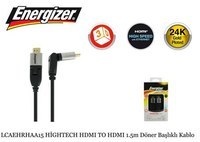 Resim Energizer LCAEHRHAA15 HİGHTECH HDMI TO HDMI 1.5m Döner Başlıklı Kablo 