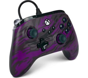 Resim Xbox Series X|s Için Powera Advantage Kablolu Kumanda - Lila Kamuflaj 
