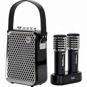 Resim Divoom SongBird-HQ Siyah Çift Karaoke Mikrofonlu Bluetooth Hoparlör 