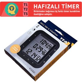 Resim Sevgift Tfa 38.2023 "triple Xl" Üç Ekranlı Dijital Zamanlayıcı (Alman) 