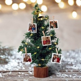 Resim Kişiye Özel 30 cm Fotoğraflı Yılbaşı Ağacı 