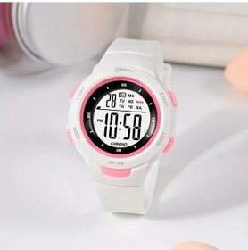 Resim Elmpaly Mingrui Çocuk Digital Su Geçirmez Kadranlı Plastik Kasa Tarihli Beyaz Diğer 