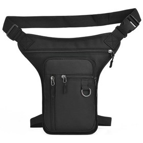 Resim Motosiklet Bacak Çantası Erkekler Kadınlar Açık Hava Seyahat Yürüyüş Bisiklet Bacak Çantası Su Geçirmez Büyük Kapasiteli Çok Fonksiyonlu Bel Çantası 