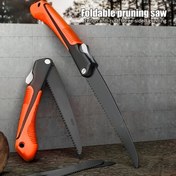 Resim Kompakt Katlanabilir El Testeresi Budama & Bahçecilik İçin - Hızlı Kesim, Taşınabilir Metal Testere Ahşap İşleri ve Ağaç Budaması İçin 