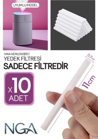 Resim NGA Yedek Filtre Hava Nemlendirici Buhar Makinesi için - Difüzör Yedek Pamuk - 11cm (10 ADET) 