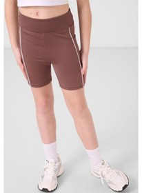 Resim Tommylife Kahverengi Esnek Standart Fit Basic Performans Kız Çocuk Tayt - 75189 Kahverengi 