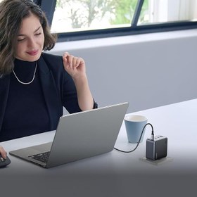 Resim UGREEN Nexode Air 100W 4-Port GaN Fast Charger EU Hızlı Şarj Adaptörü 