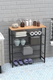 Resim Retodesign 5 Katlı Ayakkabılık- Banyo Rafı -çok Amaçlı Raf 1890 