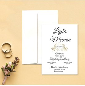 Resim Yarendavetiyeotuz9 100 Adet Beyaz Zarflı Davetiye (486091812)-Değer 1-Değer 2 