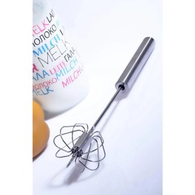 Resim Esmo Home Paslanmaz Çelik Basmalı Otomatik Çırpıcı 38 cm 
