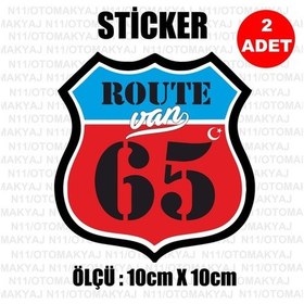 Resim 65 Van Plaka Rota Sticker Araba Kask Motosiklet Laptop Etiket 
