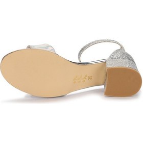 Resim Kiko Kids Sheila Günlük Kız Çocuk 3 Cm Topuklu Sandalet Abiye Ayakkabı Gümüş Gümüş 