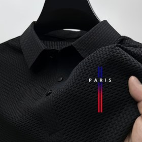 Resim Erkekler için nefes alabilen golf tişörtü - Hafif Yaz Kısa Kollu "PARIS" Harf Baskılı, Rahat Kumaş, Rahat Polo Stili, Düzenli Kesim, Dolgu Yok, Golf ve Rahat Giyim için İdeal, Golf Aksesuarları, Golf Sahası Giyim, Spor Aestetiği, Dayanıklı Spor Giyim 