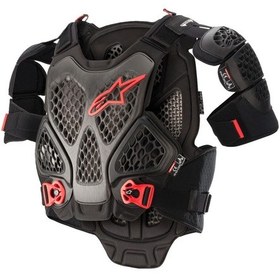 Resim Alpinestars A-6 Üst Gövde Koruma Siyah Kırmızı 
