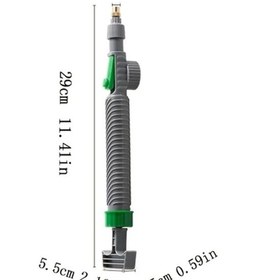 Resim Elmpaly 1 Adet Manuel Basınçlı Püskürtücü Araba Temizlik Bahçe Sulama Gri Çok Amaçlı Dayanıklı Abs Plastik 