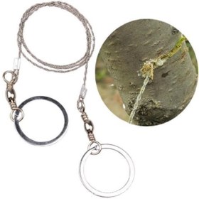 Resim ŞIK AD BUFFER® Karavanda ,Kampda Taşınabilir Mini Zincir Cep Testeresi Dişli Tel Ahşap Plastik Metal Kes 