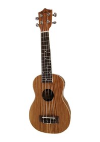 Resim Eva Xu21-44 Zebra Desenli Soprano Ukulele 21" Göz Alıcı Zebra 