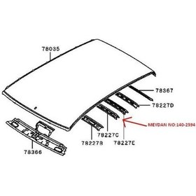 Resim Esse Oto - Mıtsubıshı L200- Pıck Up- 06/15 Tavan İç Koruma Sacı Ortanın Önü Esse1402594 5290a496t 