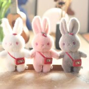 Resim OEMG Yeni 1 Adet Dört Inç Iyi Şanslar Karikatür Peluş Oyuncak Bebek Anahtarlık Sevimli Bebek Anahtar Küçük Kolye Seti (Yurt Dışından) 