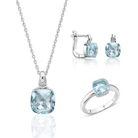 Resim Servi 925 Ayar Gümüş Pomelita Set-221 