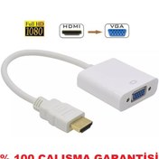 Resim Hdmı To Vga Kablosu Çevirici Dönüştürücü Görüntü Adaptor Laptop M (409770482) 