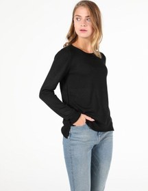 Resim Colin's Regular Fit Bisiklet Yaka Kadın Siyah Kazak CL1046444_Q1.V1_BLK 