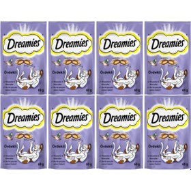 Resim Dreamies Ördekli Kedi Ödül Bisküvisi 8 x 60 G 