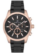 Resim Daniel Klein Siyah/Rose Gold Çelik Bilezik Erkek Kol Saati 