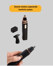 Resim Genel Markalar Usb Şarjlı Sessiz Burun Ve Kulak Kılı Temizleme Cihazı 