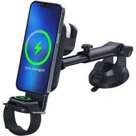 Resim FENİX PİEL Ally Wireless Şarjlı 3in1 Torpido Üstü Ve Havalandırma Telefon Kulaklık Sa - Fenix1319-6108 