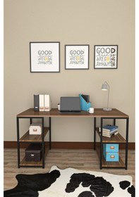 Resim Wood House - Lemontia Çalışma Masası - Ceviz 