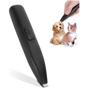 Resim Köpek Tıraş Makinesi, Köpek Tüylerini Kesmek İçin Düşük Gürültülü Elektrikli Köpek Tüyü Kesme Makinesi, Kediler Ve Küçük Köpekler İçin Patiler, Kulaklar Ve Yüz İçin Kablosuz Tıraş Makinesi 