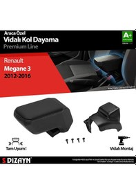 Resim Renault Megane 3 Abs Vidalı Kol Dayama Kolçak Siyah 2012-2016 A+kalite 