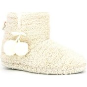 Resim Red Play B202501 Kadın Peluş Kışlık Günlük Ev Botu Bej Siyah 