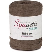 Resim Spagettiyarn Koyu Bej Ribbon Ip 