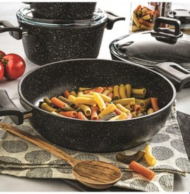 Resim Schafer Savor Yanmaz Yapışmaz 7 Parça Siyah Tencere Seti 