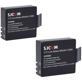 Resim Sjcam 4000 5000 M10 3.7v 900 Mah 2li Batarya Pil Seti 