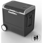 Resim Coolist Clk65w 12/24volt 220volt 65 Litre Çift Bölmeli Tekerlekli Outdoor Kompresörlü Oto Buzdolabı/dondurucu Fr Clk65w 