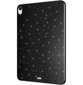 Resim İpad Air 11 2024 Simli Parlak Görünümlü Uyumlu Zore Tablet Koton Kılıf-siyah Tablet Kılıfı 